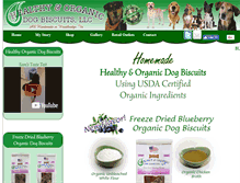 Tablet Screenshot of healthyorganicdogbiscuits.com